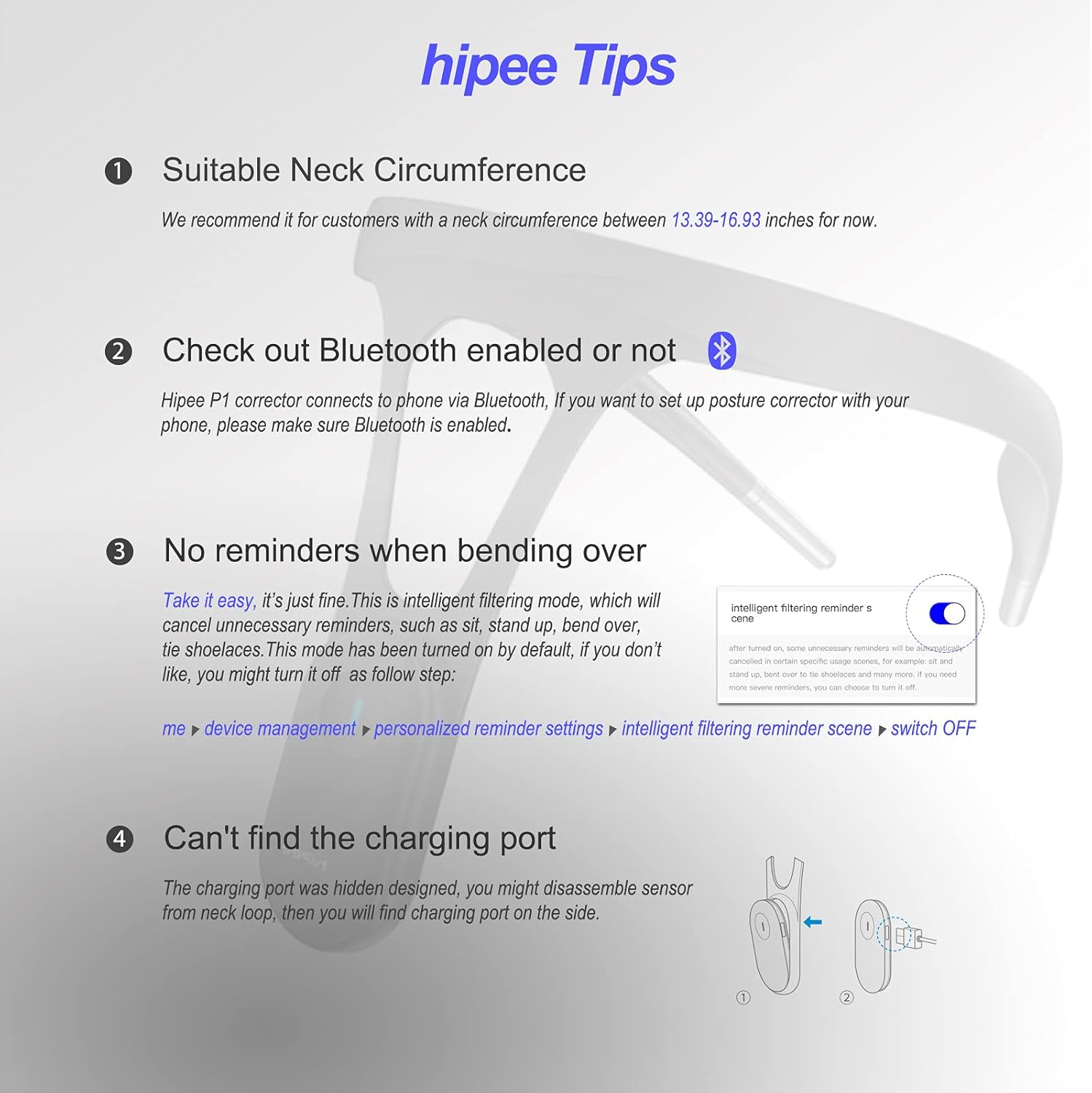 Smart Posture Corrector - Vibrates When You Slouch